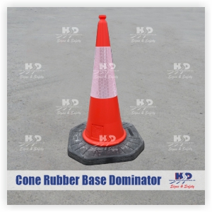 Dominator JSP Road Cone with Rubber Base