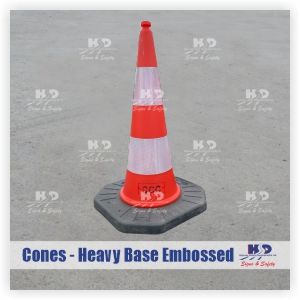 Embossed Road Cones (Minimum Orders)