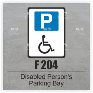 F204 - Disabled Persons Parking