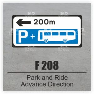 F208A - Park & Ride Advance Direction