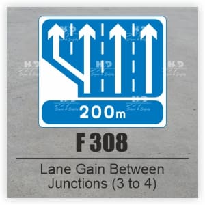 F308 - Lane Gain Between Junctions (3 to 4)