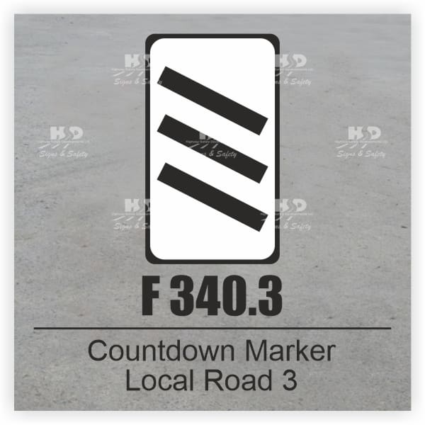F340.3- Countdown Marker - 300m