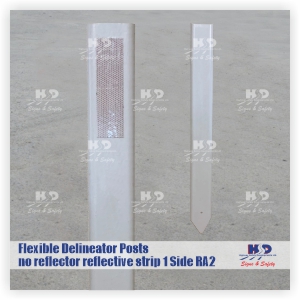 Delineator Post with 1 RA2 Reflective Strip