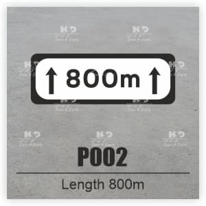 P002 - Supplementary Plate - Length 800m
