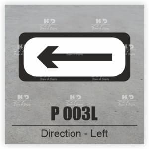 P003L - Supplementary Plate - Direction Left