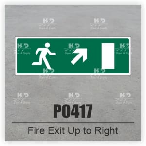 P0417 - Fire Exit Up to Right