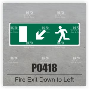 P0418 - Fire Exit Down to Left