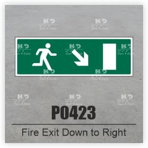 P0423 - Fire Exit Down to Right