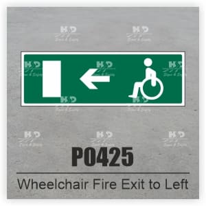 P0425 - Wheelchair Fire Exit to Left