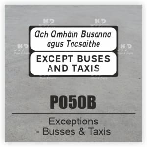 P050B - Exceptions - Buses & Taxis