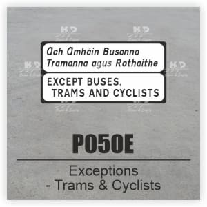 P050E - Exceptions - Buses, Trams & Cyclists
