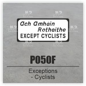 P050F - Exceptions - Cyclists