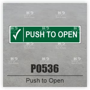 P0536 - Push to Open