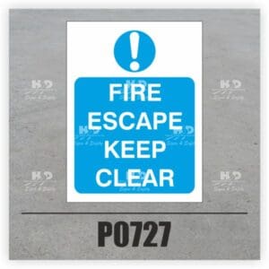 P0727 - Fire Escape Keep Clear
