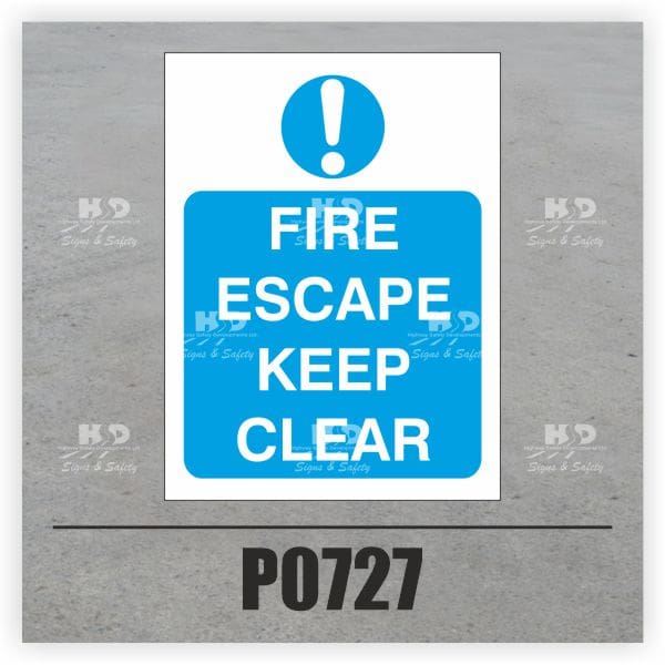 P0727 - Fire Escape Keep Clear