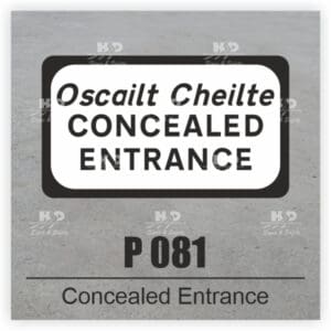 P081 - Supplementary Plate - Concealed Entrance