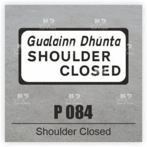 P084 - Supplementary Plate - Shoulder Closed