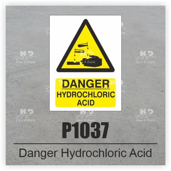 P1037 - Danger Hydrochloric Acid