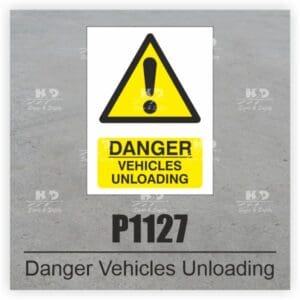 P1127 - Danger Vehicles Unloading