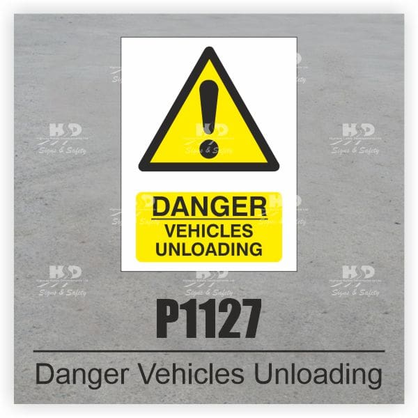 P1127 - Danger Vehicles Unloading