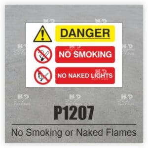P1207 - No Smoking or Naked Flames