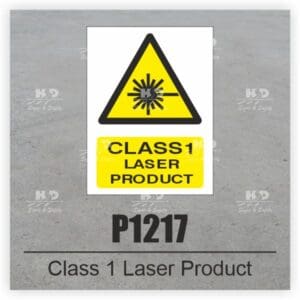 P1217 - Class 1 Laser Product
