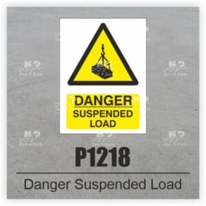 P1218 - Danger Suspended Load