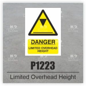 P1223 - Danger Limited Overhead Height