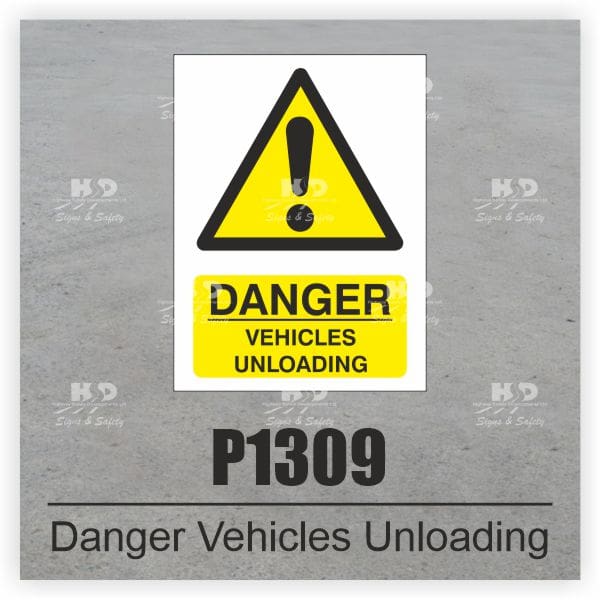 P1309 - Danger Vehicles Unloading