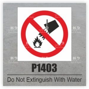 P1403 - Do Not Extinguish With Water