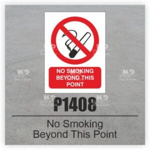 P1408 - No Smoking Beyond This Point