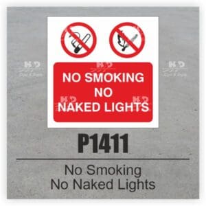 P1411 - No Smoking No Naked Lights
