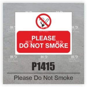 P1415 - Please Do Not Smoke