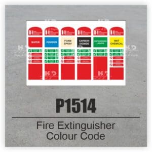 P1514 - Fire Extinguisher Colour Code