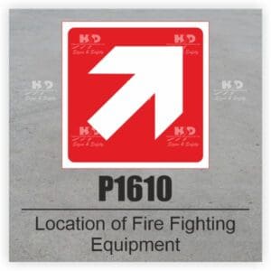 P1610 - Location of Fire Fighting Equipment