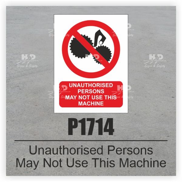 P1714 - Unauthorised Persons May Not Use This Machine