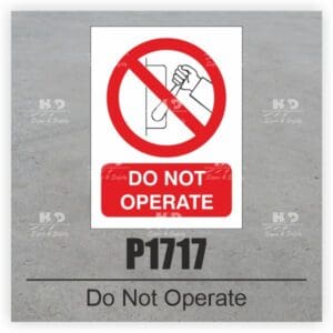 P1717 - Do Not Operate