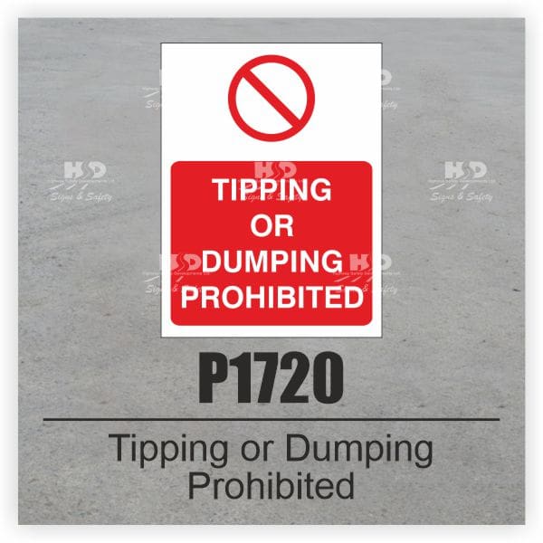 P1720 - Tipping or Dumping Prohibited