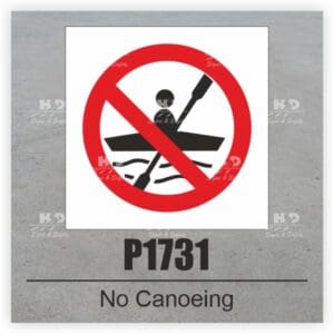 P1731 - No Canoeing