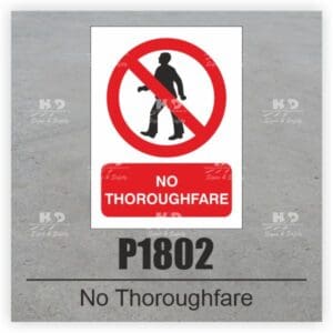 P1802 - No Throughfare