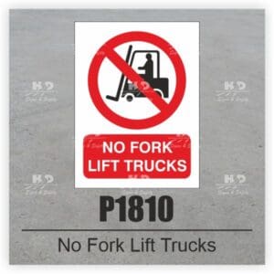 P1810 - No Fork Lift Trucks