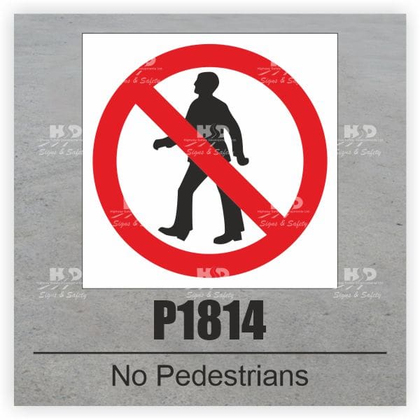 P1814 - No Pedestrians
