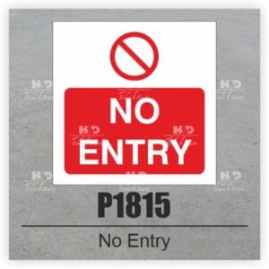 P1815 - No Entry