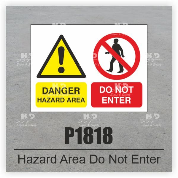 P1818 - Hazard Area Do Not Enter