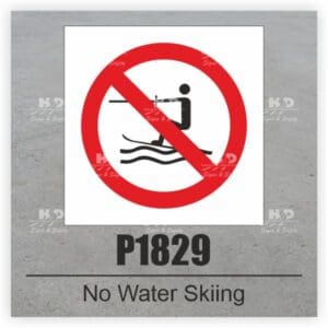 P1829 - No Water Skiing
