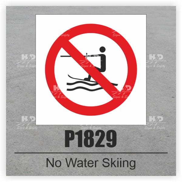 P1829 - No Water Skiing