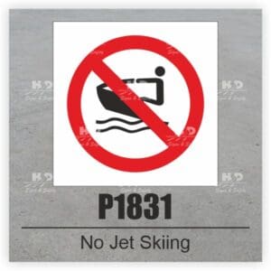 P1831 - No Jet Skiing