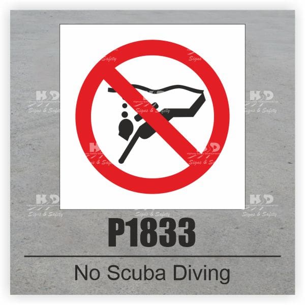 P1833 - No Scuba Diving