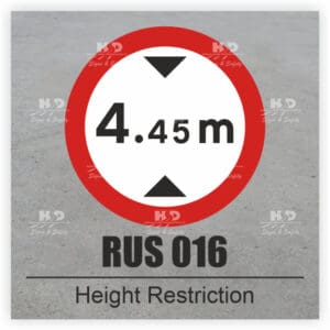 RUS016 - Height Restriction