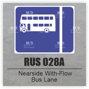 RUS028A - Nearside With-Flow Bus Lane